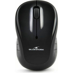 Bluestork M-WL-OFF10 Ενσύρματο Ποντίκι Black