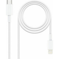Nanocable USB-C to Lightning Cable 1m White NANOCABLE10.10.0601