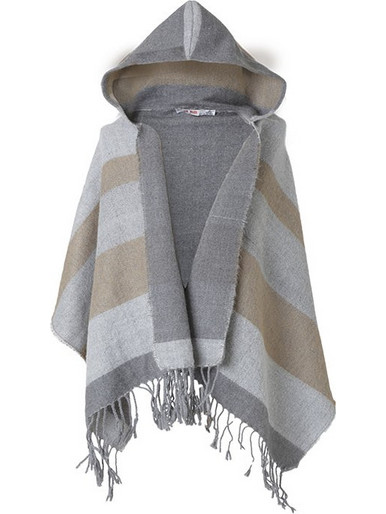 Energiers Παιδικό Πόντσο με Κουκούλα 16-116230-9 Grey