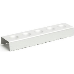 Βάση Τροφίμων Ασημί 6x24x3cm Αλουμίνιο Les Essences 7584 - Comas