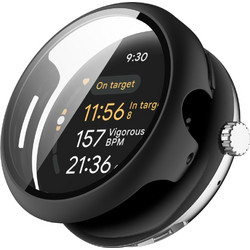 2 in 1 Θήκη Προστασίας + Tempered Glass Google Pixel Watch 3 (45mm) - Black - OEM
