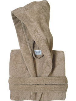 Das Home Μπουρνούζι Βαμβακερό Καφέ CASUAL5901
