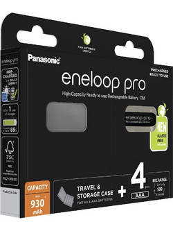 Panasonic Eneloop Pro AAA 930mAh 4τμχ with Case