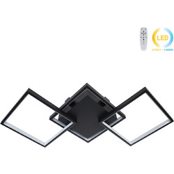 Φωτιστικό οροφής LED 34W 80Χ35Χ8 εκ. μαύρο με controller - GLOBOBOX 602166