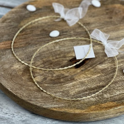 ΣΤΕΦΑΝΑ ΓΑΜΟΥ ΕΠΑΡΓΥΡΑ ΜΕ ΔΙΠΛΗ ΣΤΡΙΦΤΗ ΒΕΡΓΑ ΧΡΥΣΗ