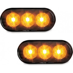 Πλαϊνά Φλας Φτερού Για Vw Golf / Polo / Bora / Passat / Vento / Seat Ibiza / Cordoba 3 Led Black 2 Τεμάχια