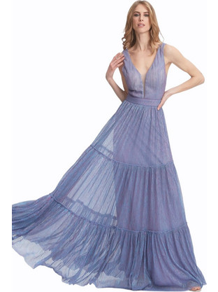 Bellona Maxi Καλοκαιρινό Φόρεμα για Γάμο / Βάπτιση Λιλά 57441
