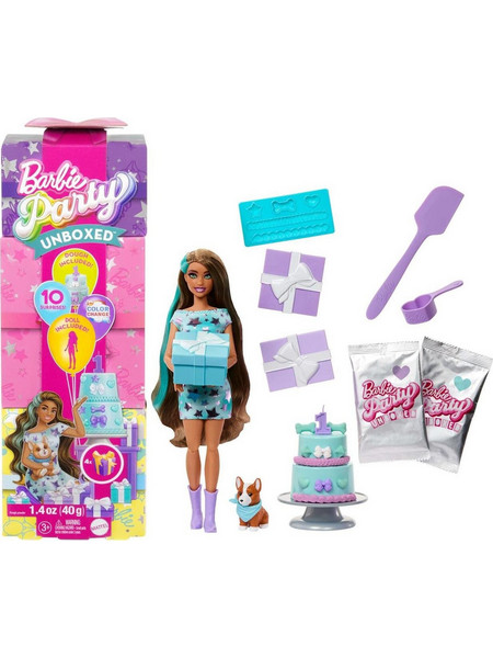 Mattel Barbie Party Unboxed Reveal Birthday Series