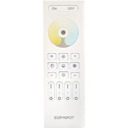 EuroSpot RF 2.4GHz 4Ζωνο Λευκό Τηλεχειριστήριο CCT Ταινίας-Led 6023