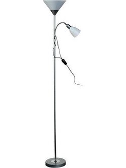 Επιδαπέδιο Φωτιστικό 1xE27 1xE14 Reading Light FLC 940 Arlight -174021-Ασημί 0174021
