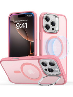 ESR Classic Hybrid with Stash Stand HaloLock MagSafe Θήκη Frosted Pink (iPhone 16 Pro)