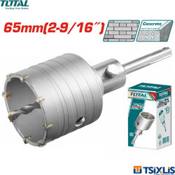 Ποτηροτρύπανο Μπετού TOTAL 65mm SDS-PLUS - (TAC430651)