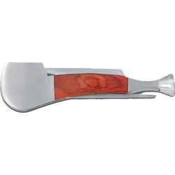 Εργαλείο για πίπα καπνού Pipe tool chrome brushed & wood 3 part 661-6003