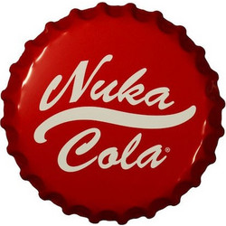 Fallout Nuka-Cola Bottle Cap Tin Sign Videogames NEW