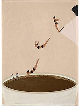 Chic Mic Splashing into Monday Πετσέτα Κουζίνας από Οργανικό Βαμβάκι 50x70cm