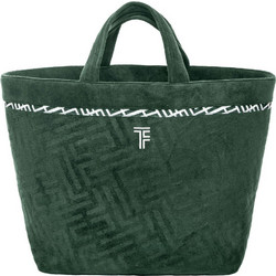 Feel & Touch Icon Υφασμάτινη Τσάντα Θαλάσσης Ώμου Αδιάβροχη Χακί 40x68cm