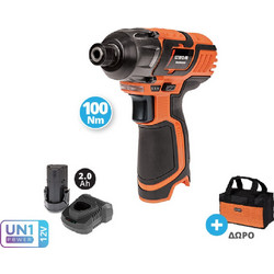Krausmann U73012-12S Παλμικό Κατσαβίδι Μπαταρίας 12V 1x2Ah