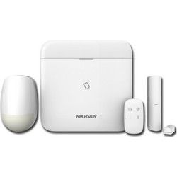 Hikvision DS-PWA64-KIT-WE Pro Ασύρματο Σύστημα Συναγερμού με 1 Ανιχνευτή Κίνησης, 1 Αισθητήρα Πόρτας, 1 Τηλεχειριστήριο, Κέντρο (Wi-Fi / GSM / Ενσύρματο)