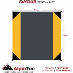 Favour Family Alpintec Ψάθα Παραλίας 210x210Cm (210-CLYW)