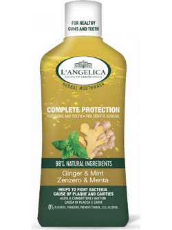 Coswell Spa L ' Angelica Complete Protection Ginger & Mint Στοματικό Διάλυμα Κατά της Πλάκας 500ml