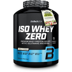 Biotech USA ISO Whey Zero Vanilla Πρωτεΐνη Ορού Γάλακτος Πρωτεΐνη Ορού Γάλακτος Γράμμωσης Χωρίς Λακτόζη & Γλουτένη 1.82kg