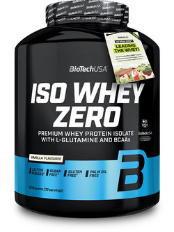 Biotech USA ISO Whey Zero Vanilla Πρωτεΐνη Ορού Γάλακτος Πρωτεΐνη Ορού Γάλακτος Γράμμωσης Χωρίς Λακτόζη & Γλουτένη 1.82kg