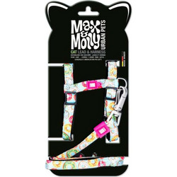 Max And Molly Σαμαράκι Γάτας με Λουρί Harness/Leash Donuts/1 Size