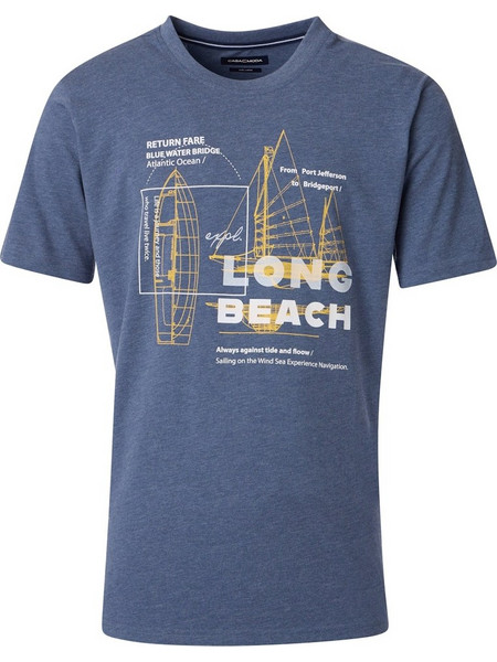 T-SHIRT K/M CASA MODA ΜΕ ΔΙΑΦΟΡΕΤΙΚΕΣ ΣΤΑΜΠΕΣ ΑΝΑ ΧΡΩΜΑ - ΡΑΦ