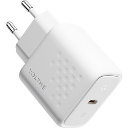 Voltme Revo 67 Mini Φορτιστής χωρίς Καλώδιο με Θύρα USB-C 67W Quick Charge 3.0 & Power Delivery White