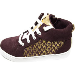 Clarks Παιδικά Μποτάκια Μπορντό Suede με Φερμουάρ 26137627