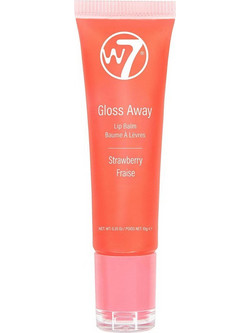 W7 Gloss Away Strawberry Lip Balm Tube με Χρώμα 10gr