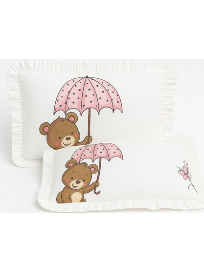 Μαξιλαροθήκες Σετ 2τμχ 28x43cm Beboulino Teddy 70318702843