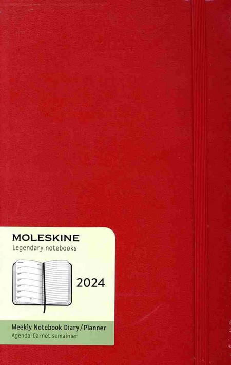 Moleskine 2024 12-Month Weekly Large Hardcover Notebook
