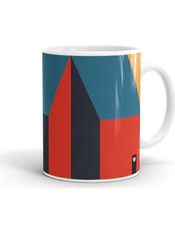 Κούπα Καφέ & Τσαγιού PATTERN 2 - WEEW Smart Design Κεραμικό 9,5 x 9,5 x 8
