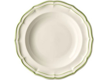 Πιάτα Βαθιά Σετ 4 Τεμαχίων Filet Green Faience Gien (22.5 cm)