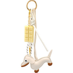 Bag Charm Awear Choco Dog White