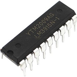 LM3915N LED Driver 10 Segment 9200uA Supply Current 18-Pin PDIP