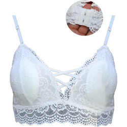 BRALETTE ΜΕ ΔΑΝΤΕΛΑ & ΕΝΙΣΧΥΣΗ ΛΕΥΚΟ