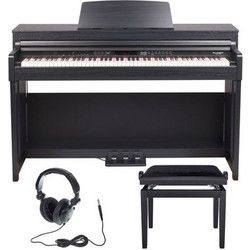 Thomann DP-51 B Set Ηλεκτρικό Πιάνο Όρθιο με 88 Βαρυκεντρισμένα Πλήκτρα Black