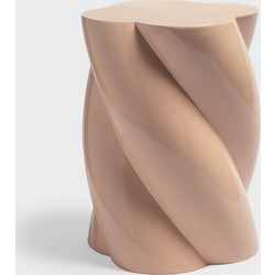 Βοηθητικό pillar τραπεζάκι &Klevering Marshmallow Pink Glass fiber 40 x O 30 cm