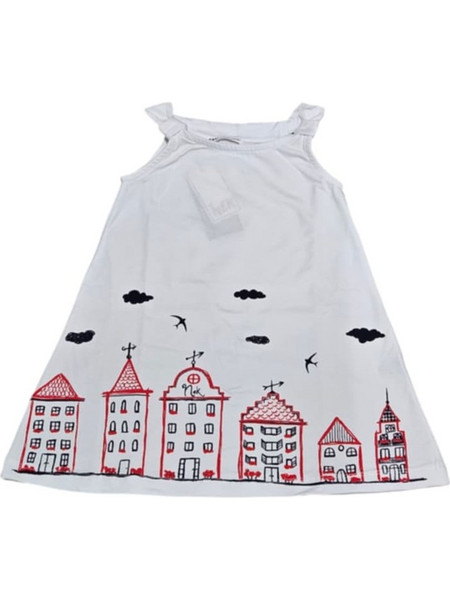 NEK KIDS WEAR 72425 ΒΡΕΦΙΚΟ ΦΟΡΕΜΑ ΓΙΑ ΚΟΡΙΤΣΙ ΛΕΥΚΟ