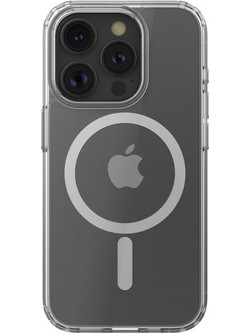 SheerForce Magnetic Anti-Microbial Protective Case for iPhone 15 Pro - clear