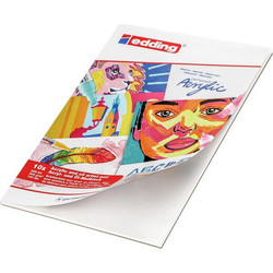 Μπλοκ Edding A4 Acrylic - Oil Λευκό 10 Φύλλα 300gr 30010-Α4