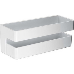 Θήκη Σαπουνιού / Καλλυντικών από PVC 280x110x105mm Λευκό Ματ IMEX ABL006