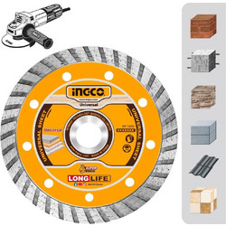 Διαμαντόδισκος Δομικών Υλικών Turbo 115mm x 7.5mm DMD031152