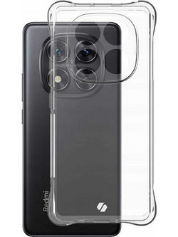 Θήκη Xiaomi Redmi Note 14 Pro 5G / Poco X7 Spacecase Anti-Shock Διάφανη Σιλικόνης 1mm - Clear (5905719113582)