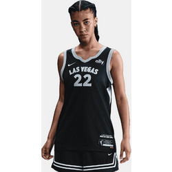 Nike WNBA A'ja Wilson Las Vegas Aces Γυναικεία Μπασκετική Φανέλα HF0996-010 BLACK/FLT SILVER/WHITE/WILSON AJA