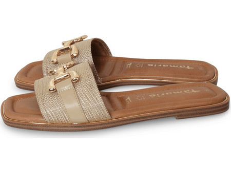 Tamaris CHAIN MULES Μπεζ