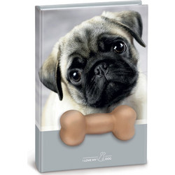 Lebez - Σημειωματάριο Squishy, I Love My Dog, Grey 10x15 81951