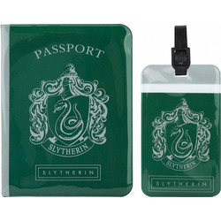 Cinereplicas Set of Passeport cover and Tag - Slytherin - Harry Potter CR2512